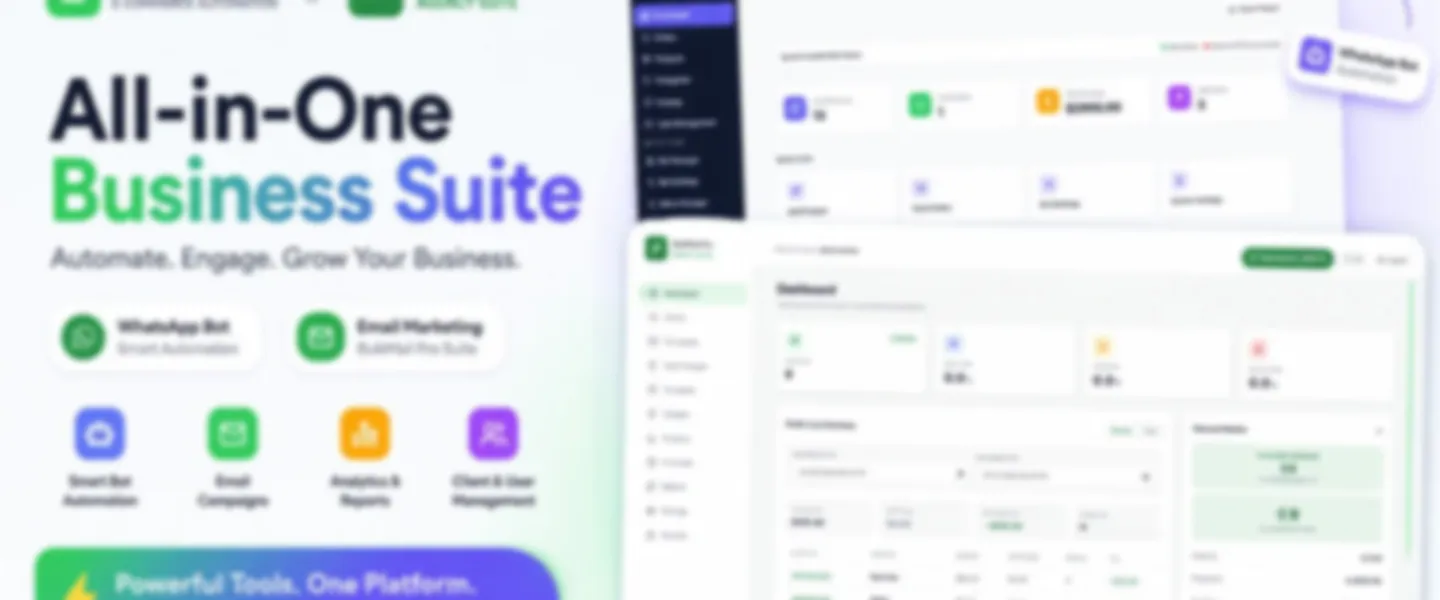 Screenshot of Complete Marketing Automation Suite with Email & WhatsApp Tools