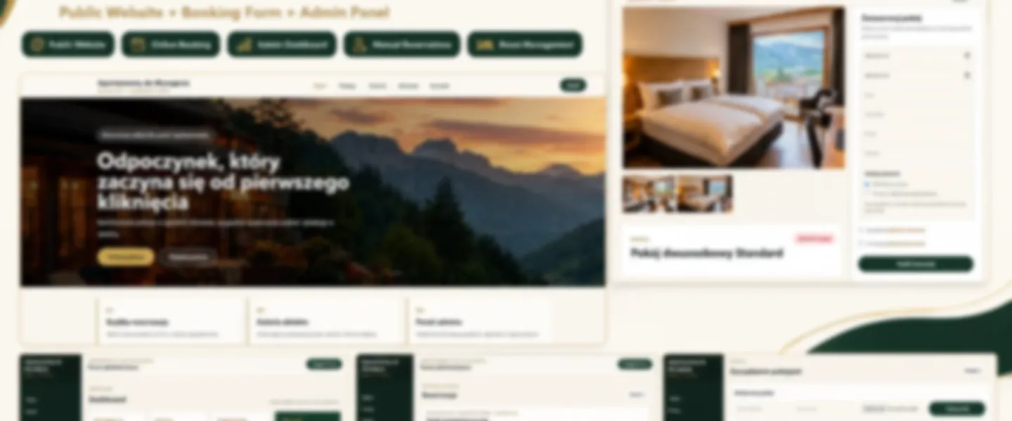Screenshot of PHP/MySQL Accommodation Booking System with Admin Dashboard