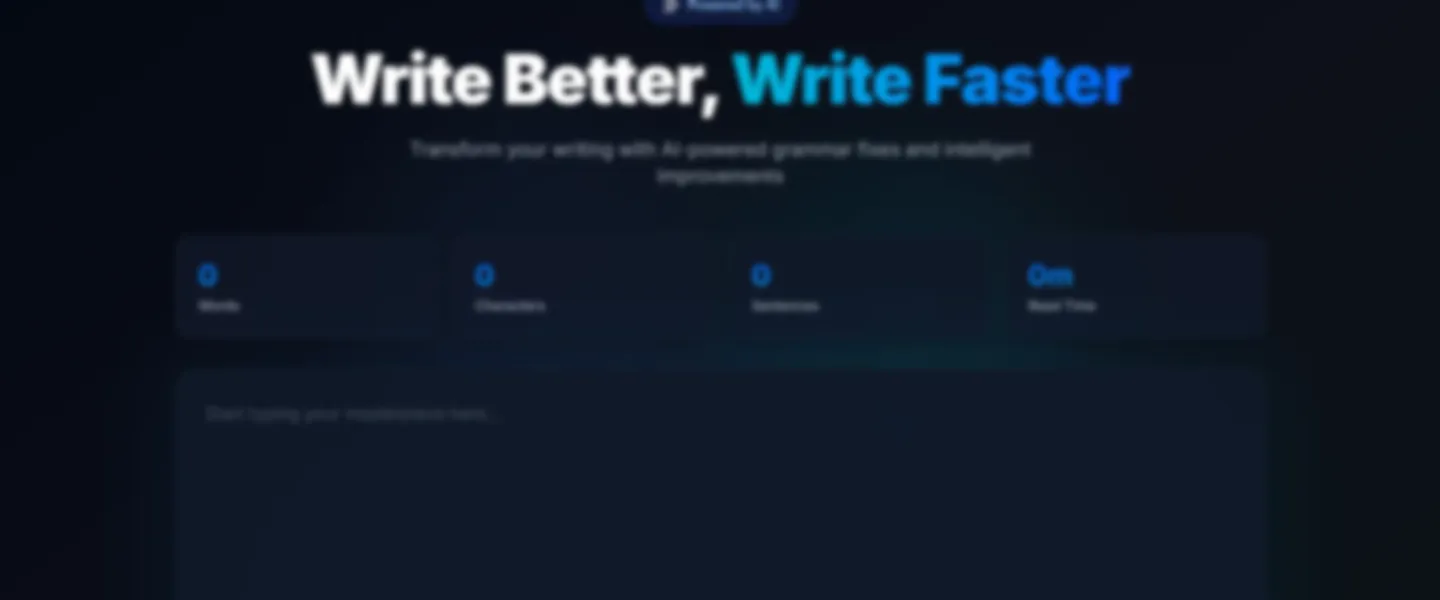 AI Writing & Grammar Assistant