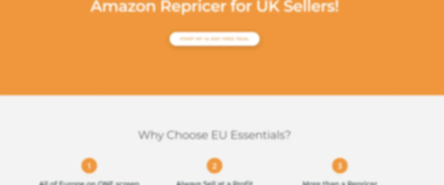 Screenshot of Automated Repricing Platform for Amazon FBA European Sellers