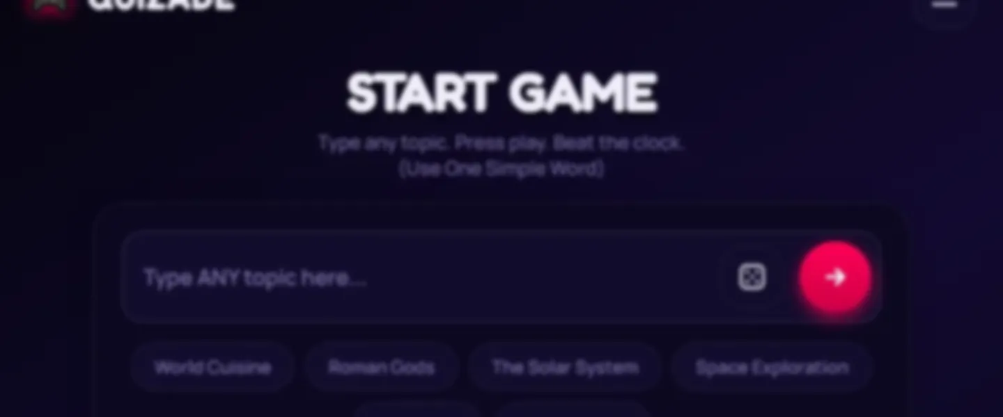 Screenshot of Self-Contained AI-Powered Trivia Quiz Generator