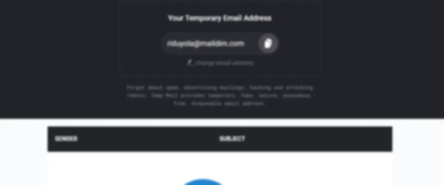 Disposable Temporary Fake Email