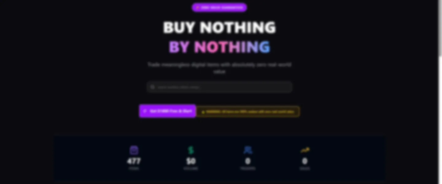 Novelty Item Marketplace