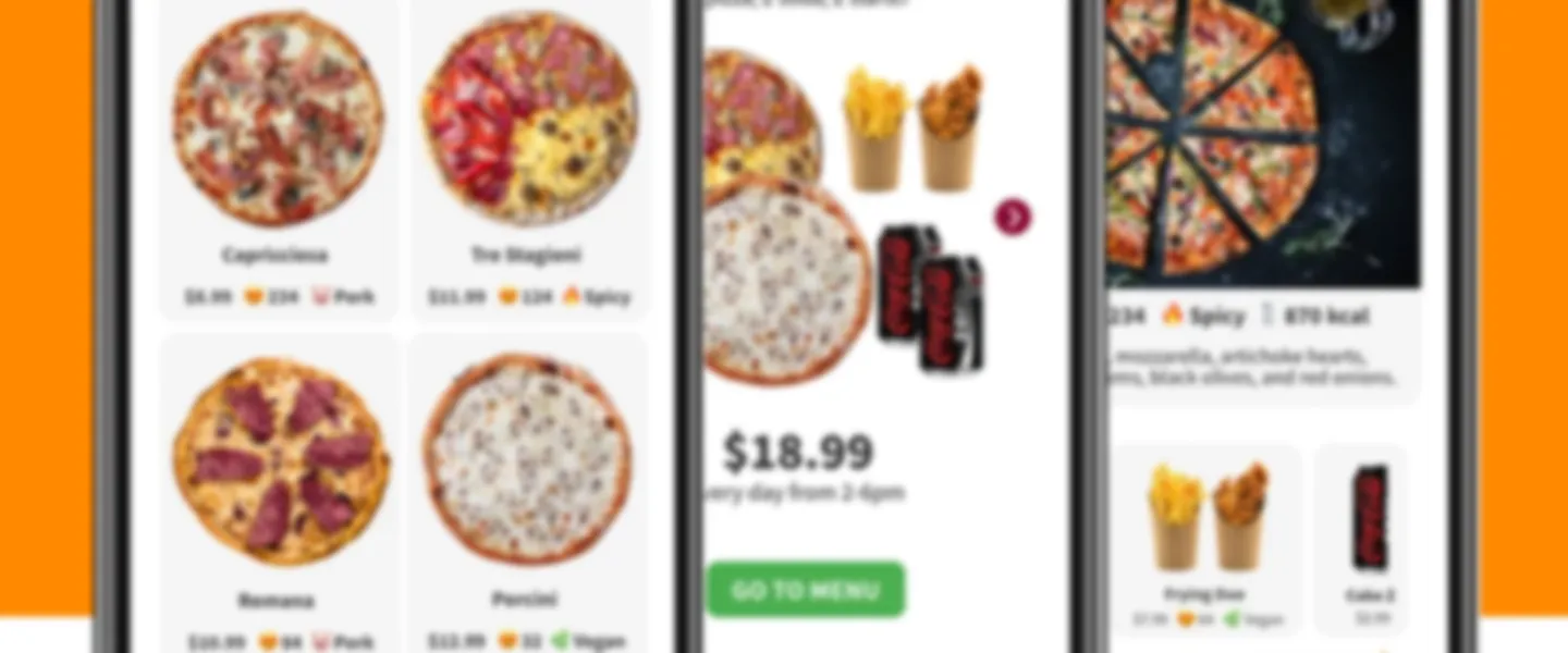 Screenshot of No-Code Restaurant Menu Digitization Platform with Social Media Assets