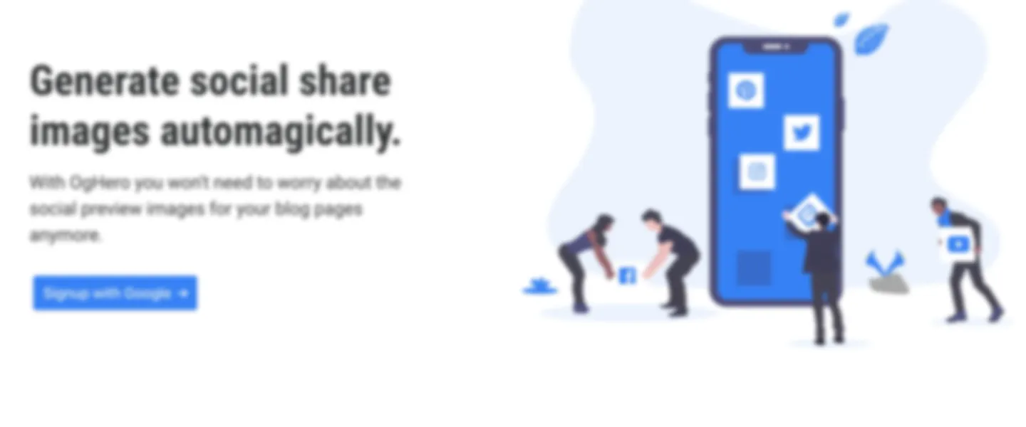 Screenshot of Automated Social Share Image Generation Web Application