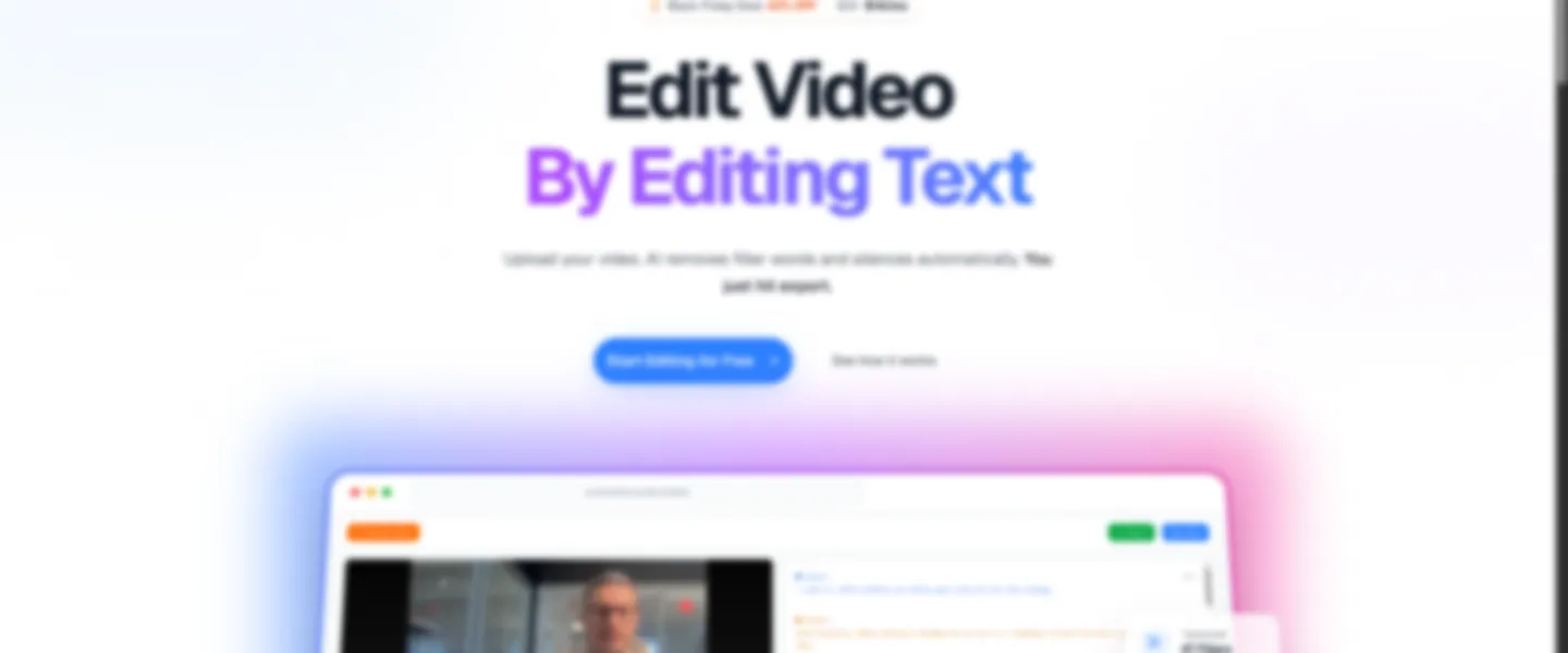 Transcript Editing SaaS