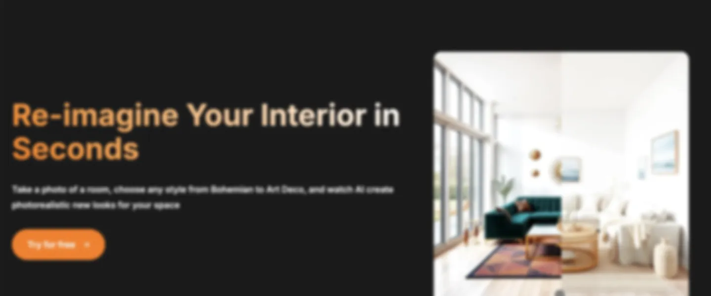 AI Interior Design Tool