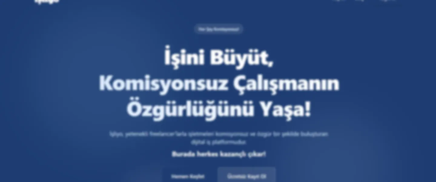 Commission-Free Freelancer Marketplace (Ready for Monetization for Turkey)