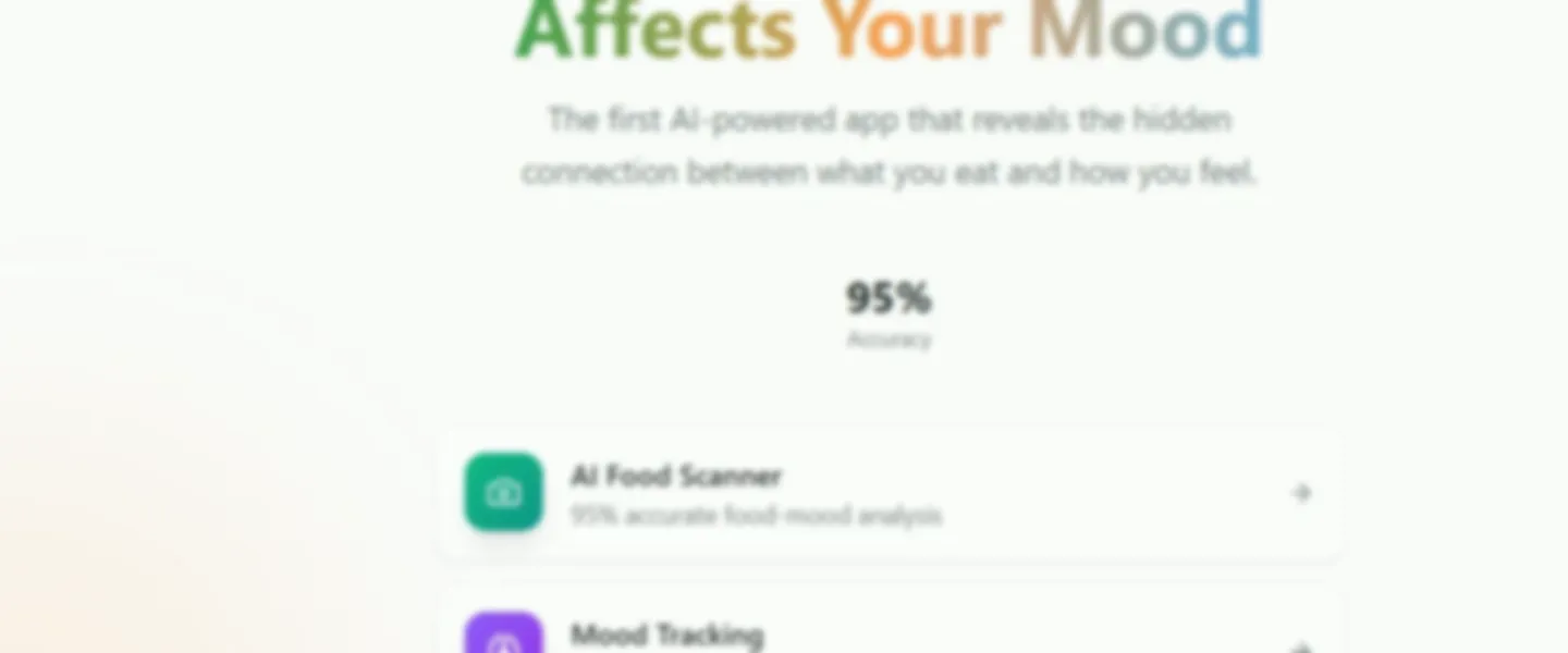 AI Nutrition & Mood App