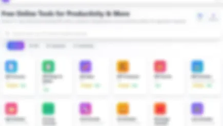Online Productivity Tools Suite