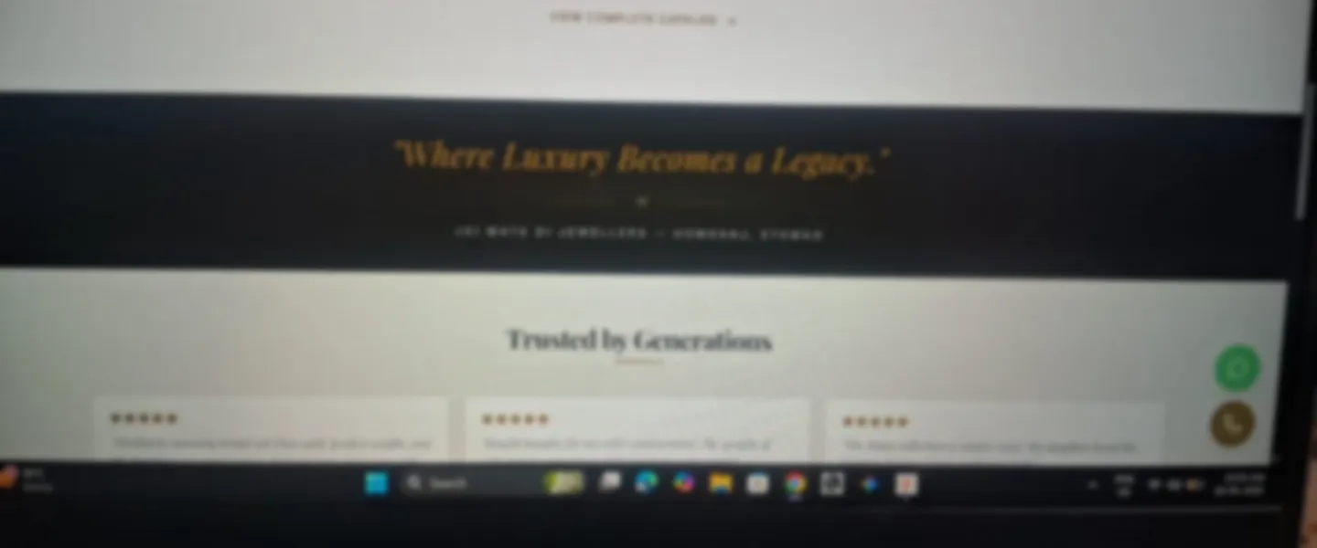 Screenshot of Complete Jewelry Showroom Catalog Platform with WhatsApp Integration