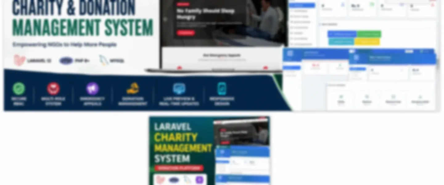 Screenshot of Laravel-Based Charity & Crowdfunding Platform for NGOs