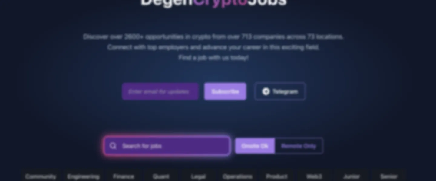 Crypto Jobs Board and Brand