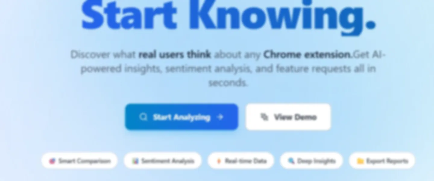 Chrome Extension Store Intelligence