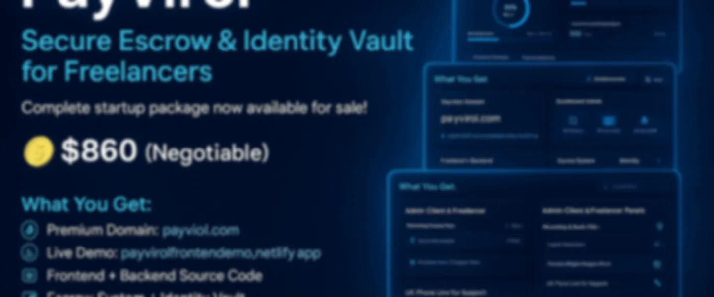 Screenshot of Complete Fintech Payment Security Platform for Freelancers