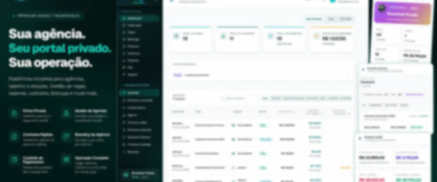 Screenshot of Pre-Launch Talent Agency Operations SaaS Platform