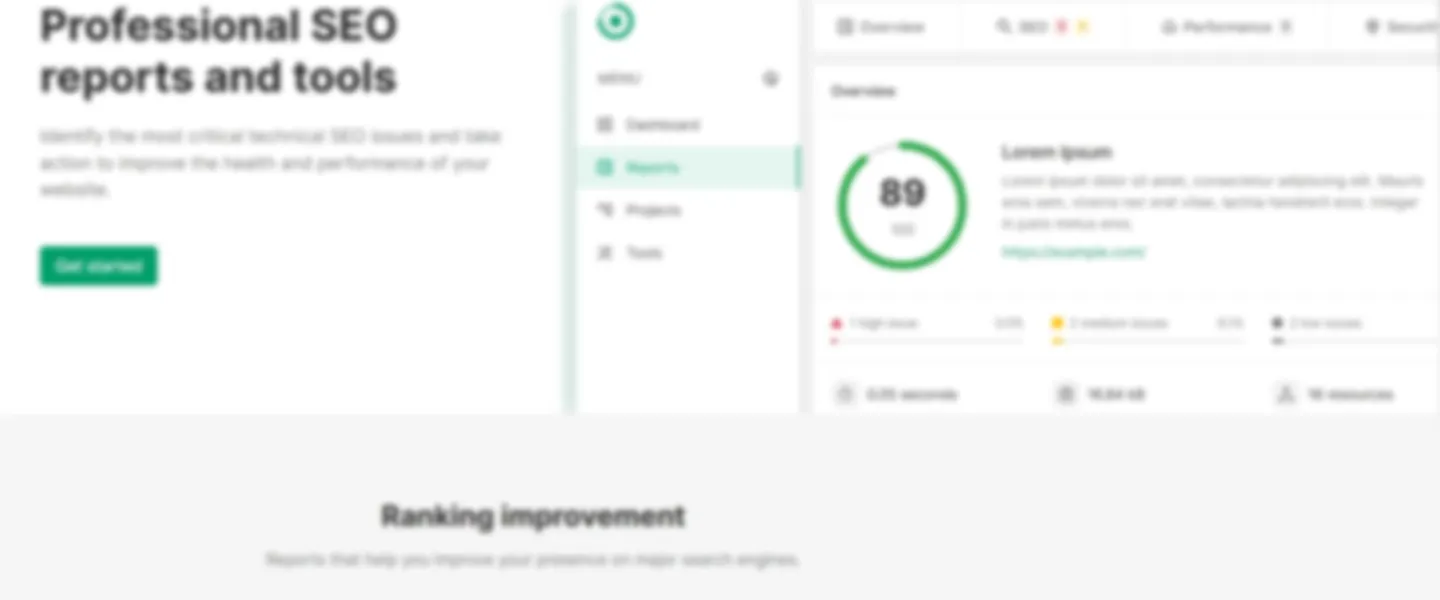 SEO Reports & Tools Platform (SaaS)