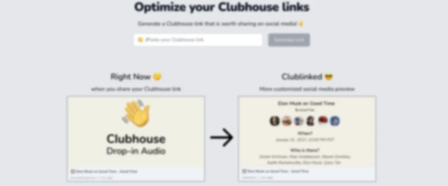 Social Media Promotion Tool for Clubhouse Events