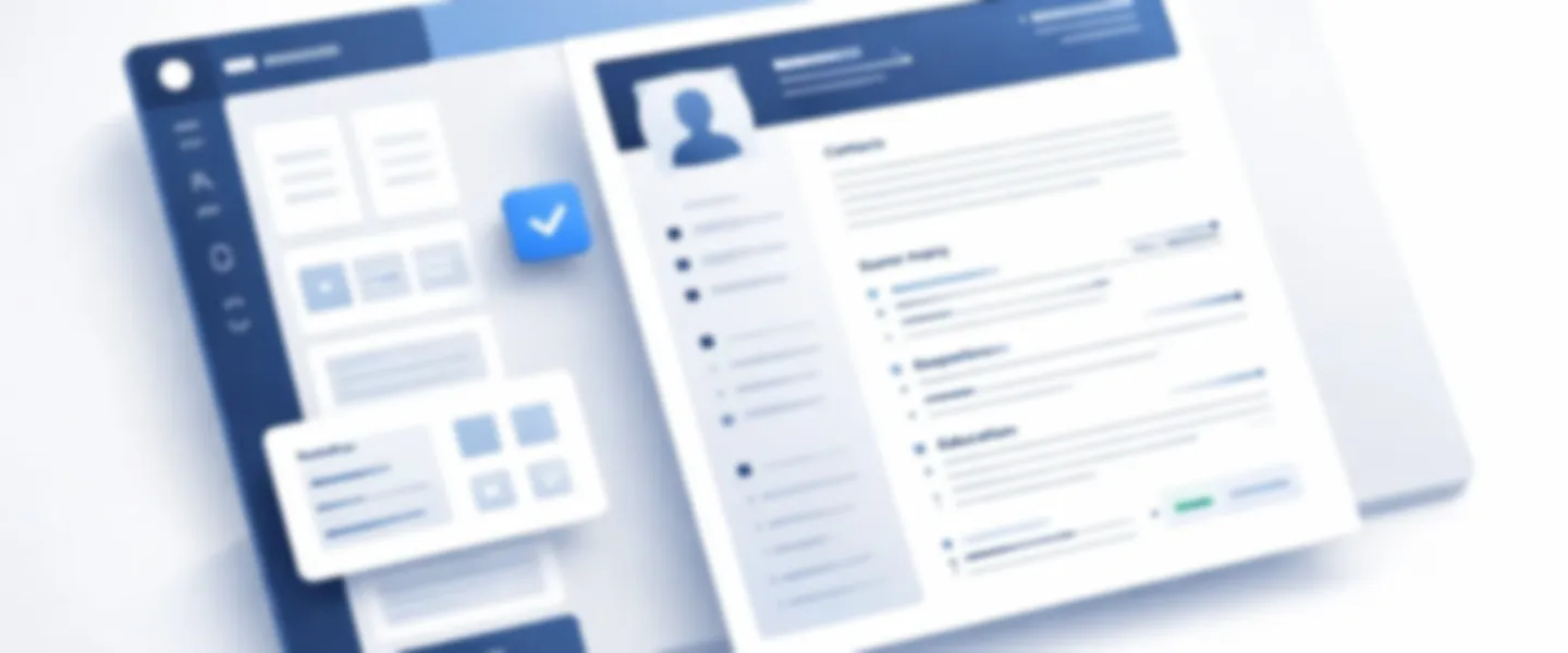 Screenshot of Professional Resume Builder Tool with Multiple Templates