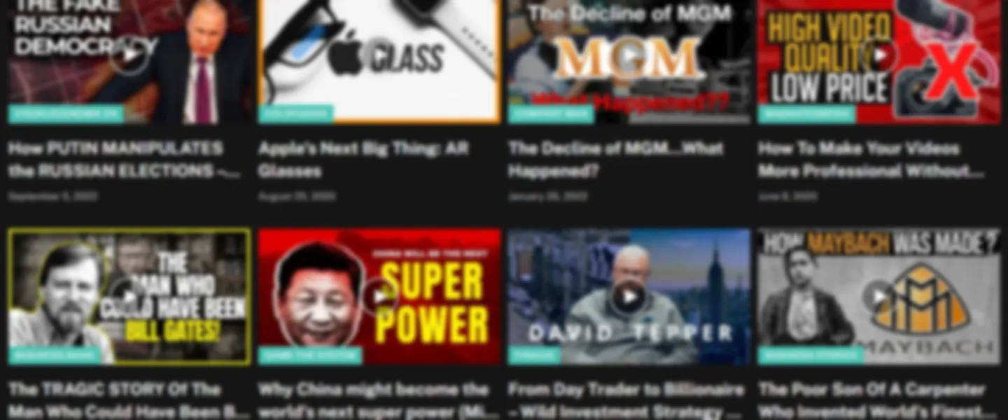Business Documentaries Streaming Website