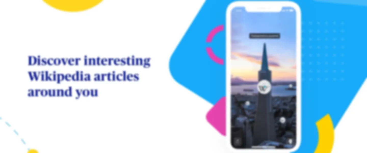 Screenshot of AR Wikipedia Integration Mobile App for iOS