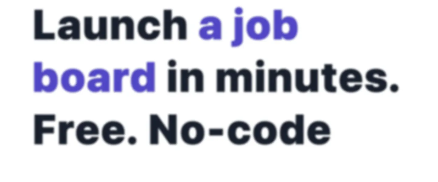 Job board Software as a Service