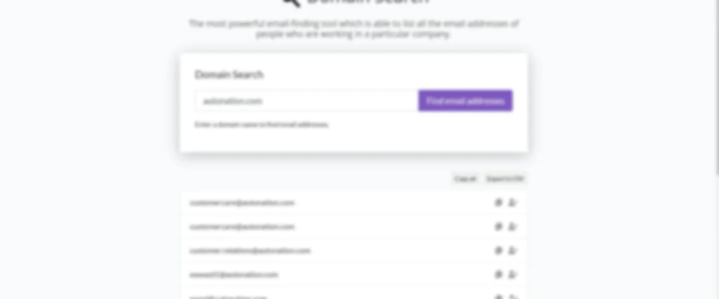 Email Search and Verification Service