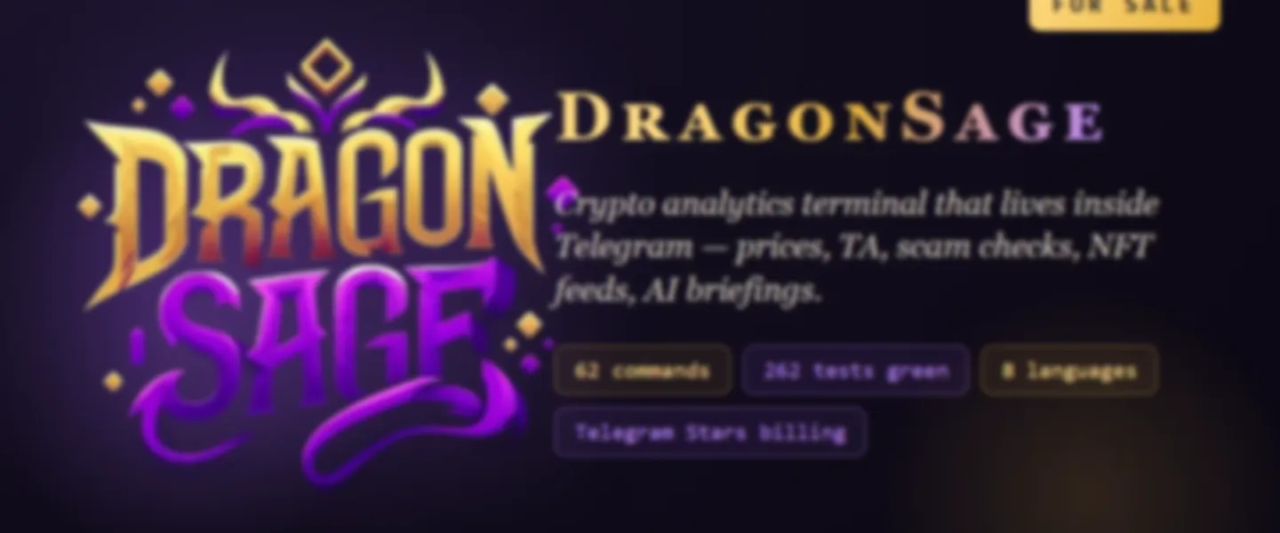 Screenshot of Multi-Language Crypto Analytics Bot with Telegram Integration