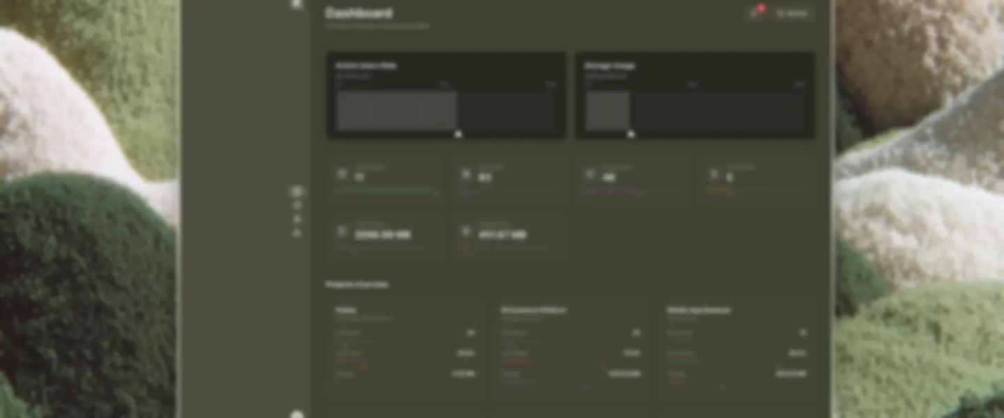 Screenshot of Modern Analytics Dashboard Platform for Creators and Digital Teams