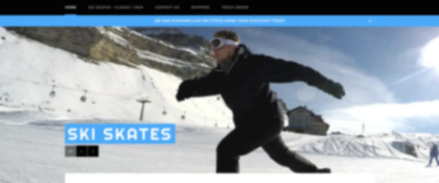 Ski Skates E-commerce Store 