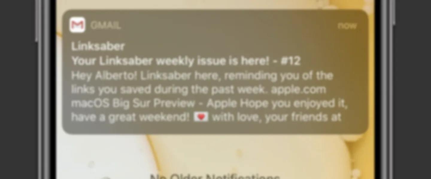 Unread Links in Your Inbox