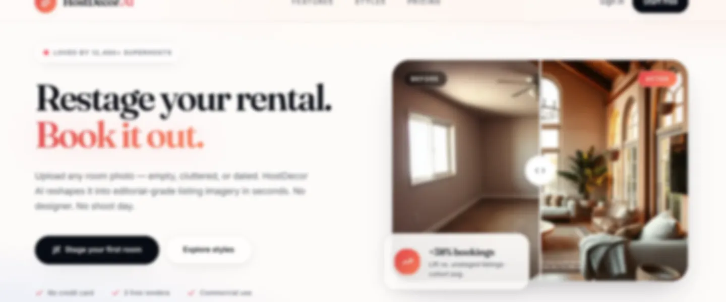 Screenshot of AI Virtual Property Staging Studio with Zero Server Costs
