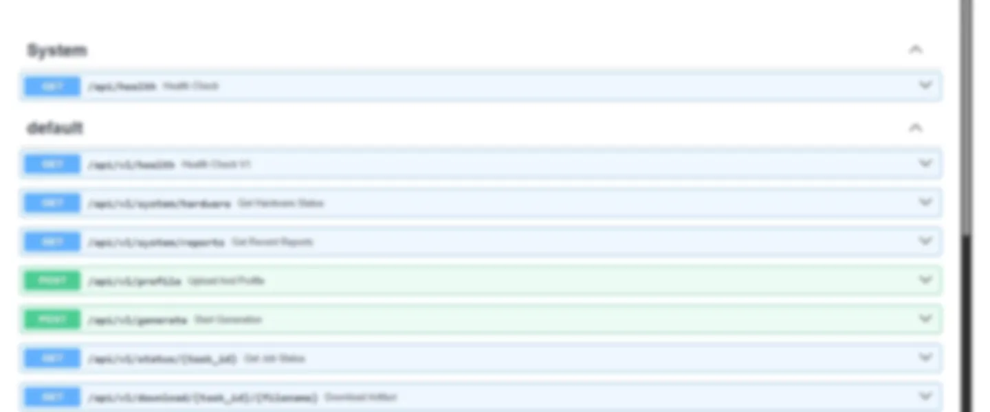 Screenshot of AI-Powered Synthetic Data Generation Platform with Full-Stack Implementation