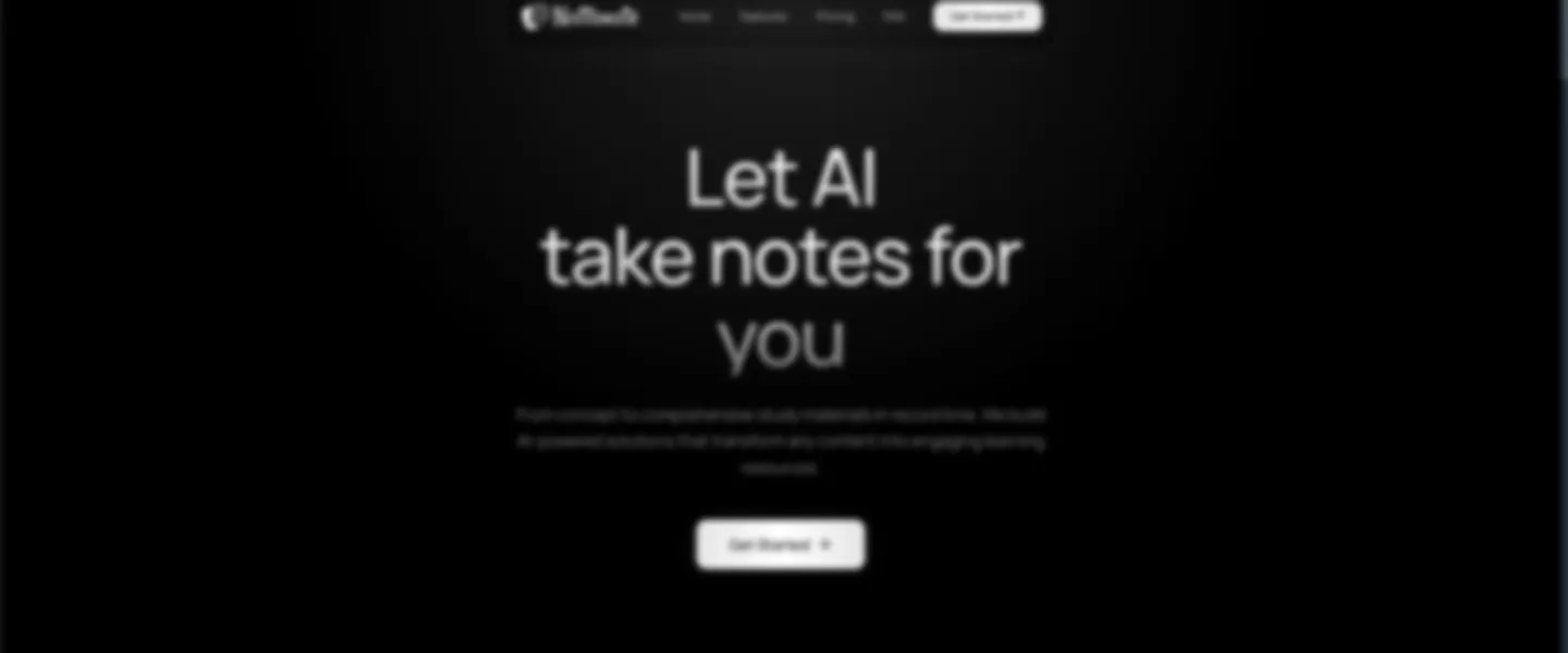 AI Note-Taking & Learning Platform