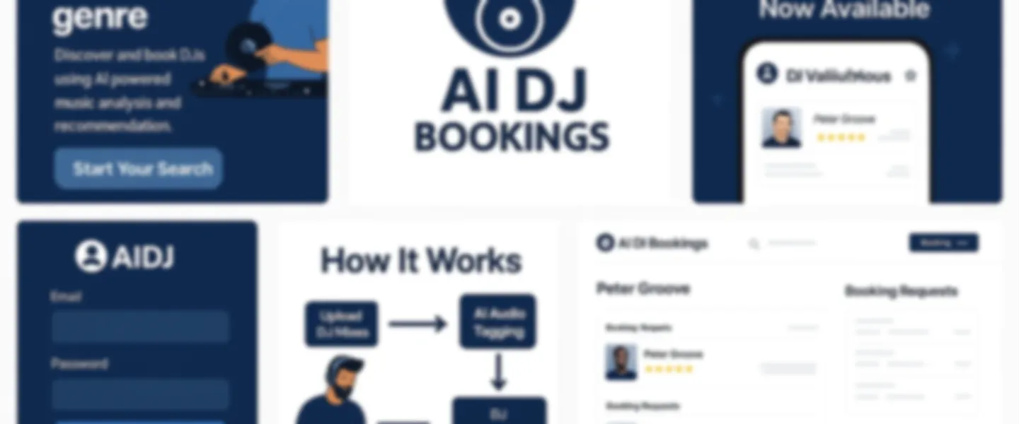 Screenshot of AI-Powered DJ Booking Platform with Audio Analysis & Matching System