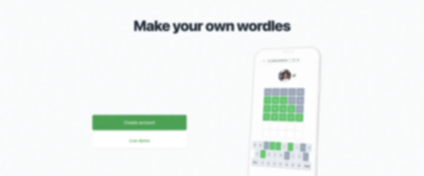 Screenshot of Custom Word Puzzle Game Platform with Active User Community