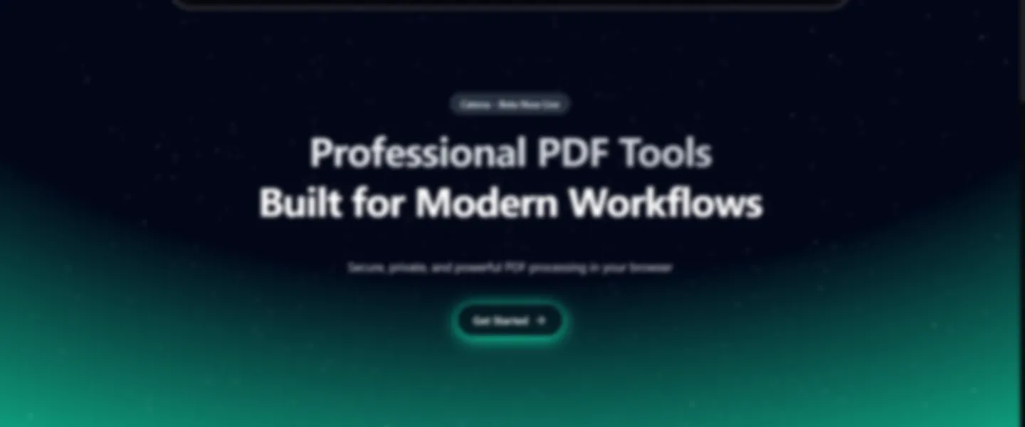 Screenshot of Client-Side PDF Suite with 130+ Tools and Zero Server Costs