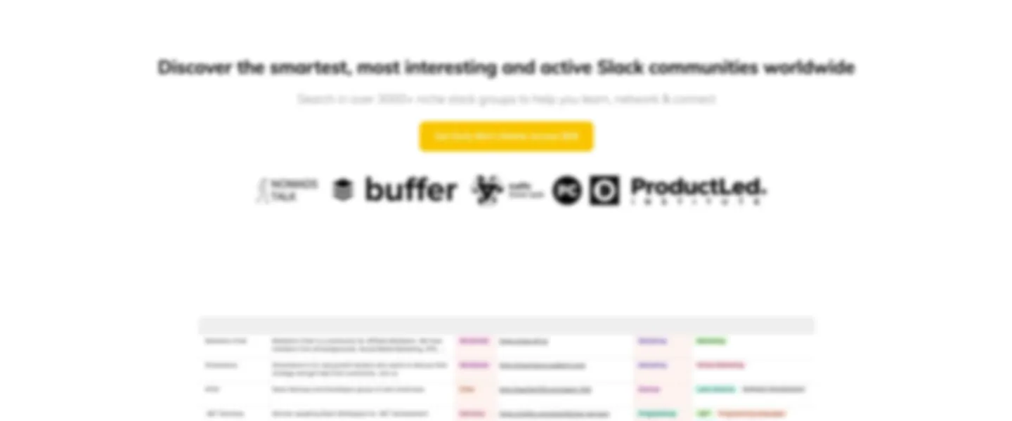 Top 50 Slack