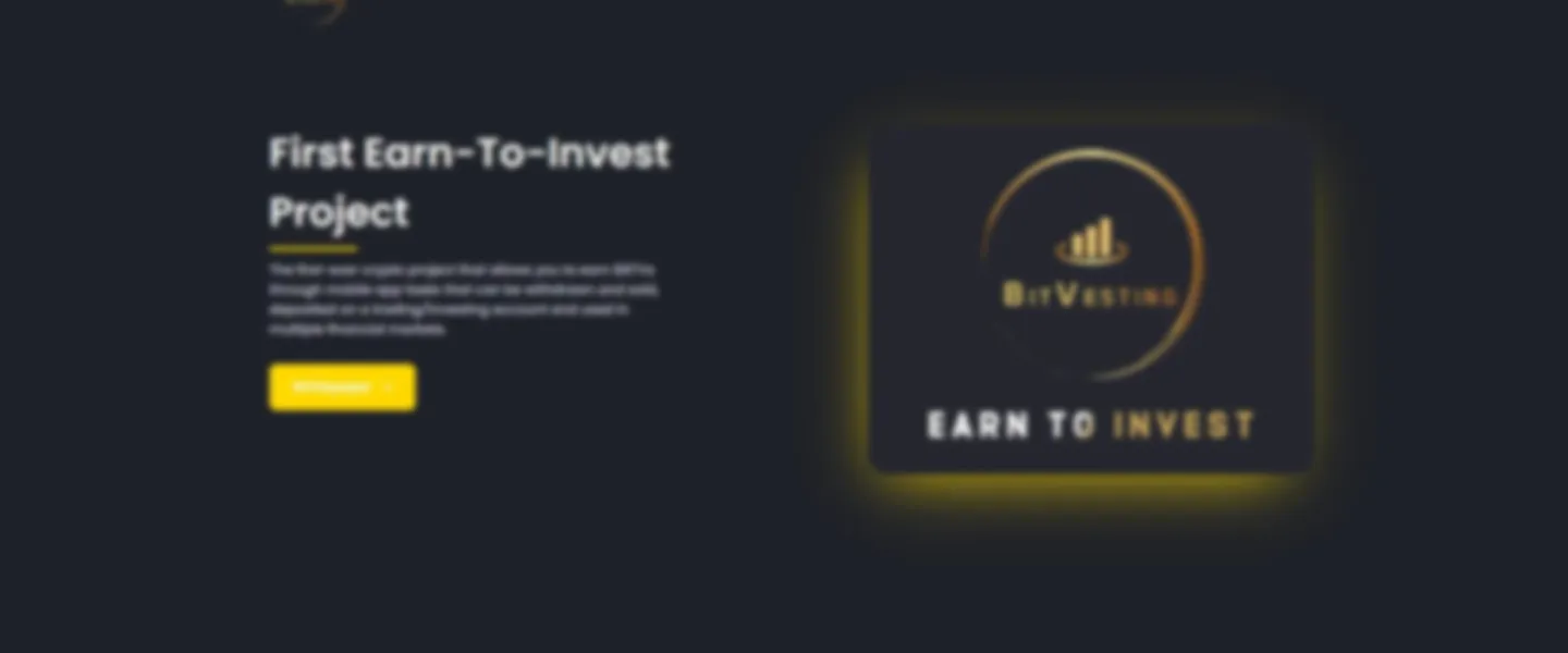 Crypto Earn-To-Invest Project