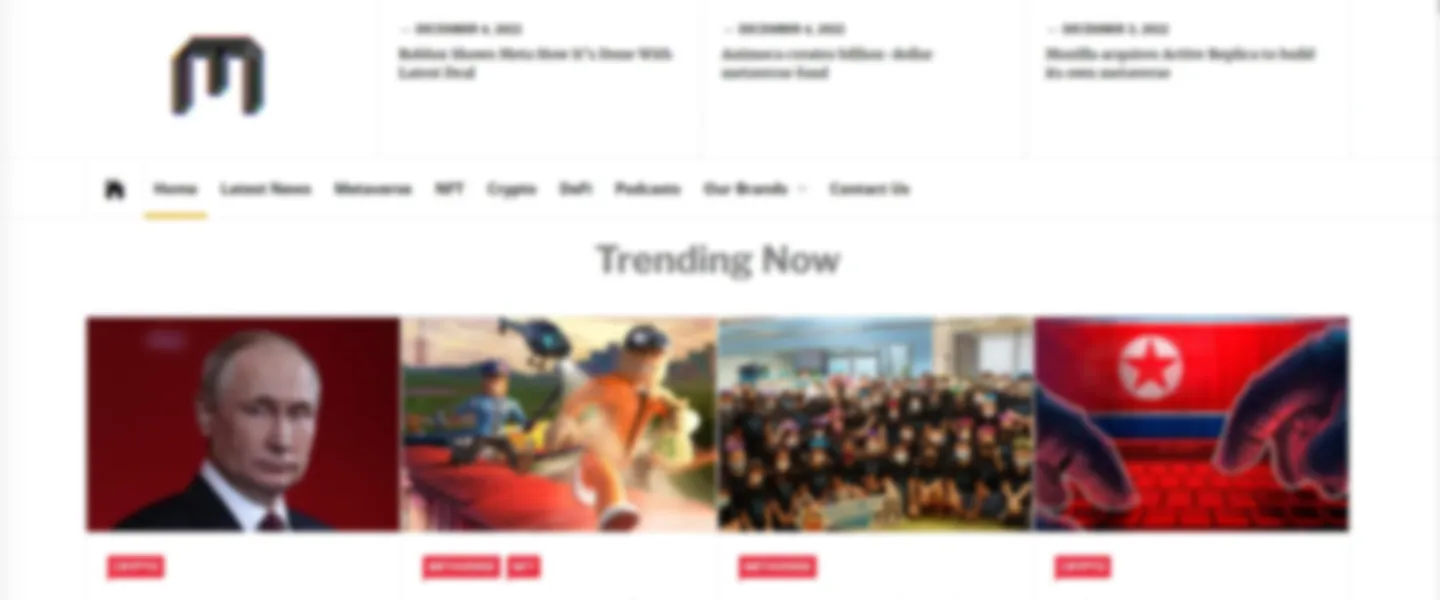 News Agency for the Metaverse Website