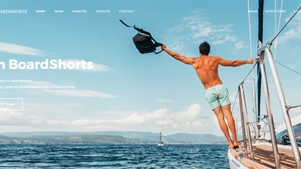 Boardshorts Dropshipping Starter Website
