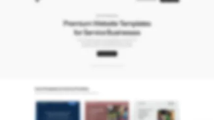 Website Templates Websites For Service Businesses