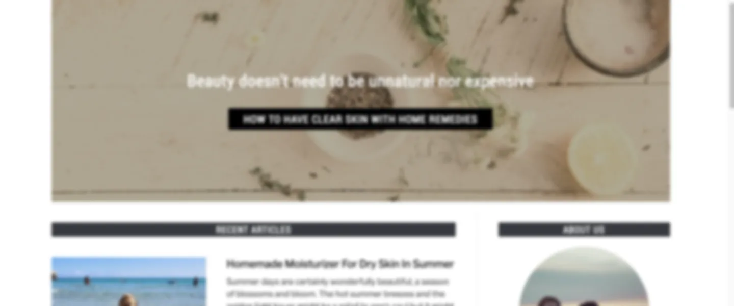 Home Made Beauty Secrets Starter Blog