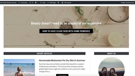 Home Made Beauty Secrets Starter Blog