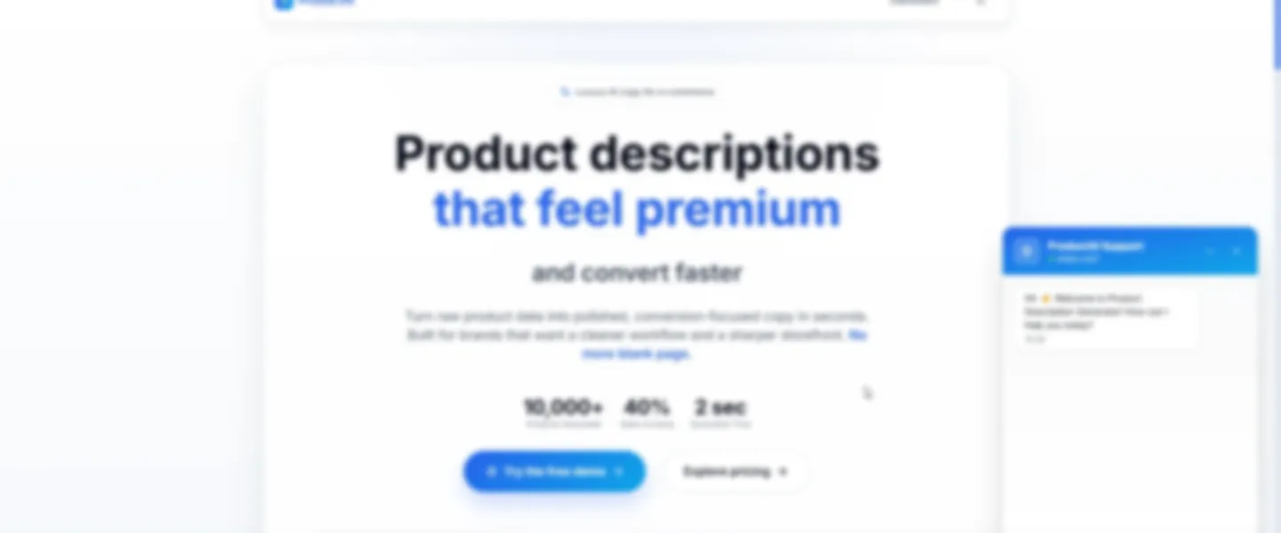 Screenshot of Production-Ready AI Content Generator for eCommerce with Stripe Integration