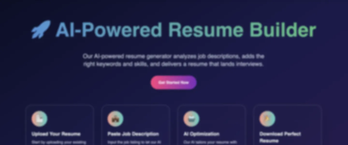 AI Resume Builder SaaS