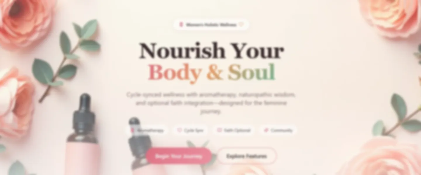 Women's Holistic Wellness Platform