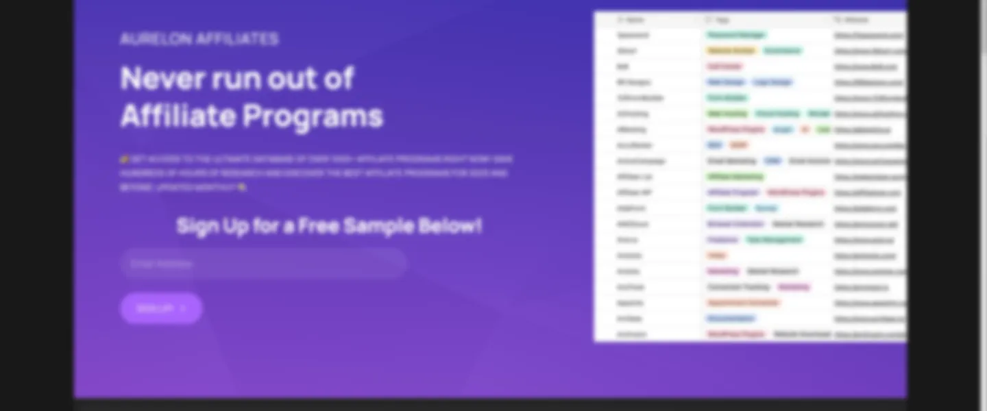 Affiliate Program Directory