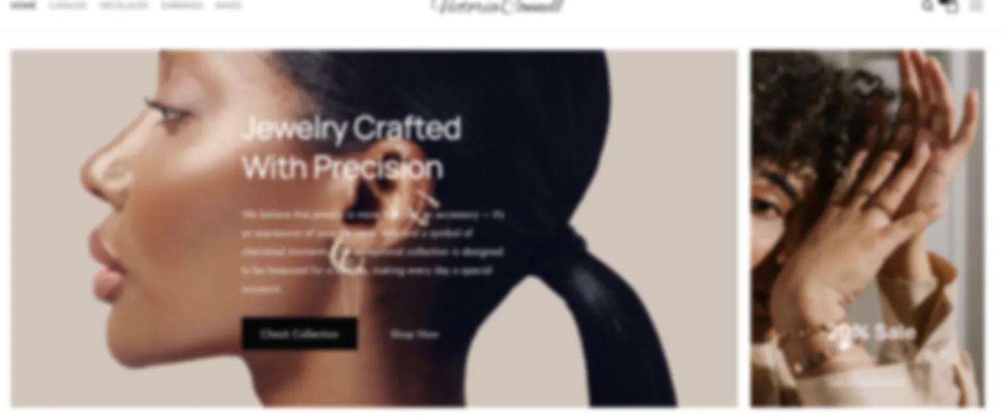 Profitable jewellery e-commerce store