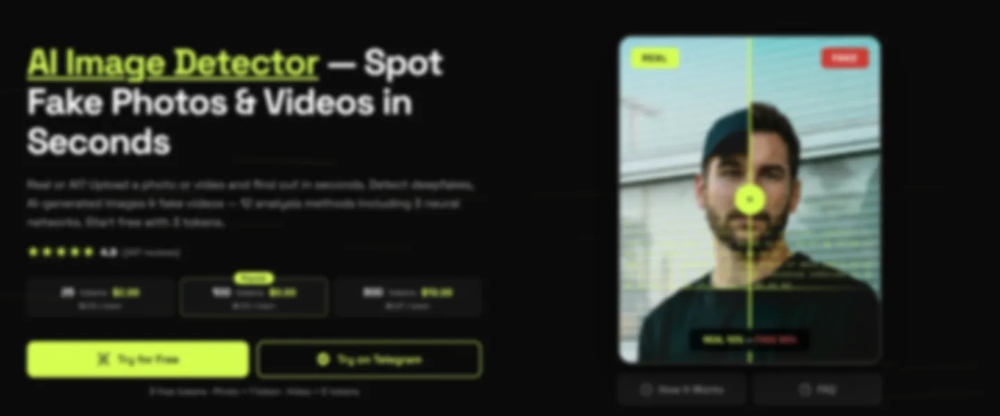 Screenshot of Multi-Channel AI Deepfake & Generated Content Detection Platform
